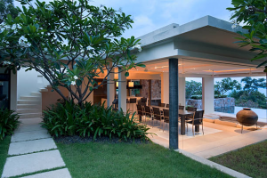 An extension used for alfresco dining
