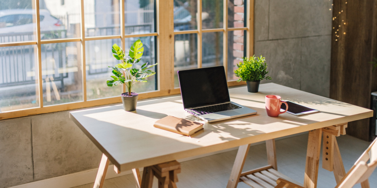 image of a work desk