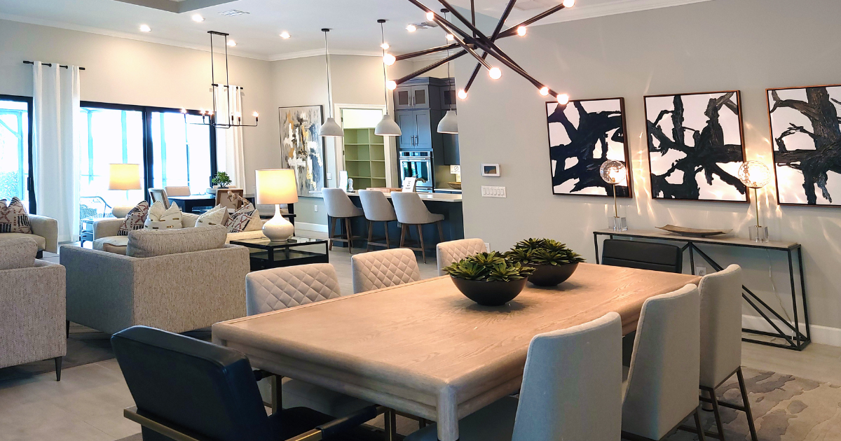 image of a spacious living/dining area