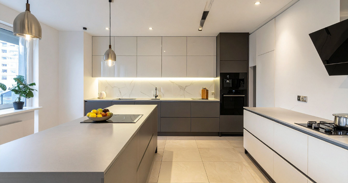 modernly designed new kitchen